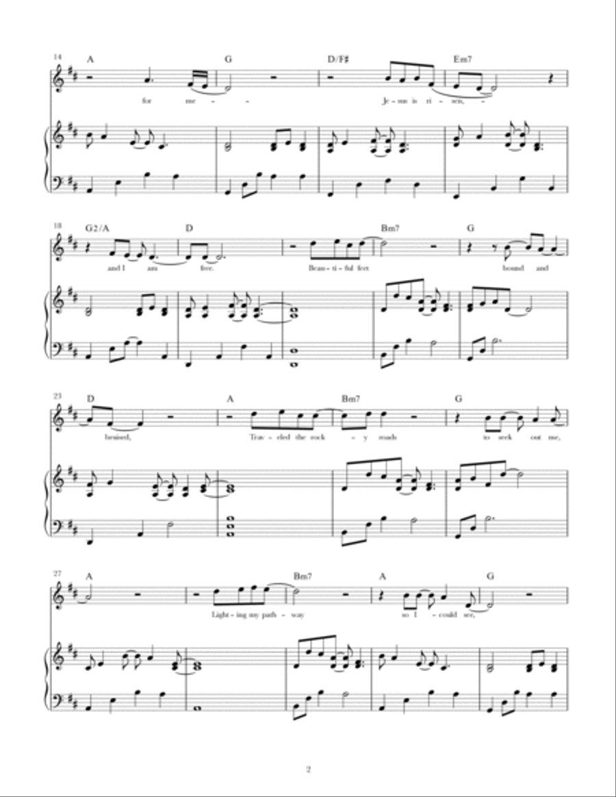 Beautiful Hands, Beautiful Feet Piano, Vocal, Guitar scores gallery preview page 2