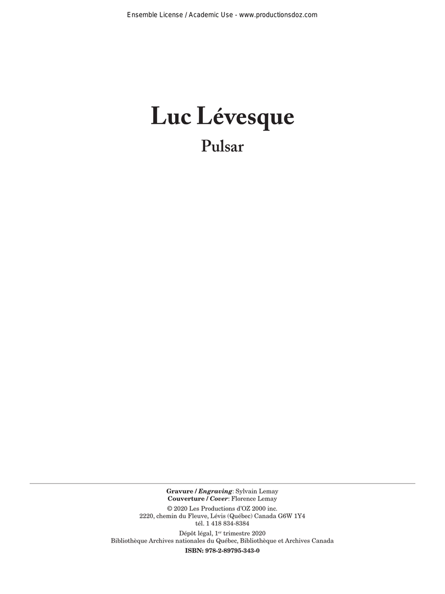Pulsar Guitar Ensemble scores gallery preview page 1