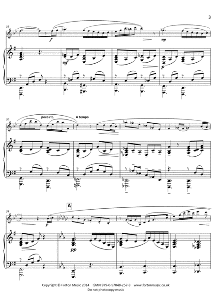 Sonata Capriccio Lirico Set of Parts scores gallery preview page 3