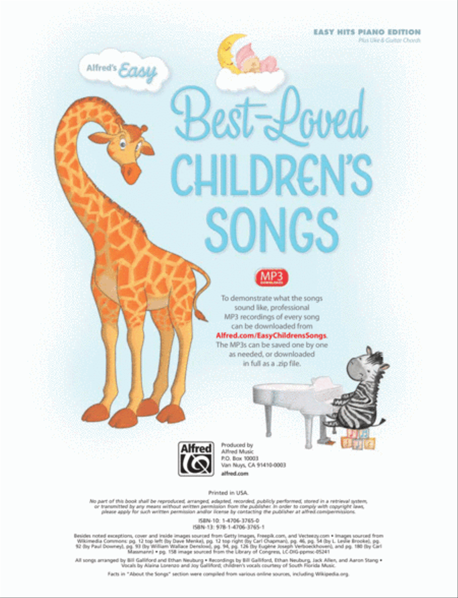 Alfred's Easy Best-Loved Children's Songs image number null