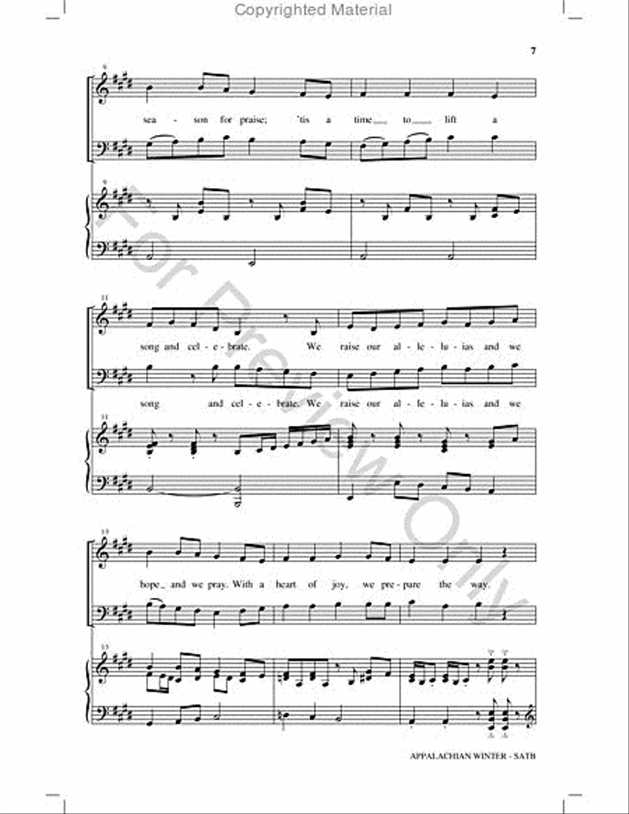 Appalachian Winter Choir scores gallery preview page 6