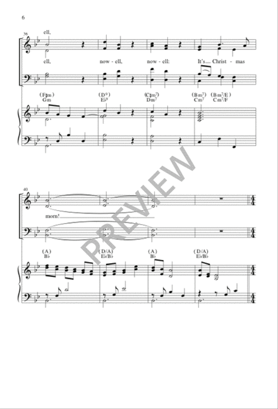 Nowell, Nowell Nowell, Nowell 4-Part scores gallery preview page 6