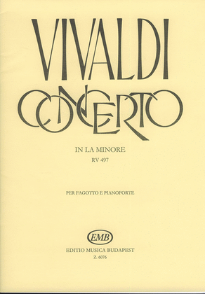 Bassoon Concerto In A Minor VIII No.7