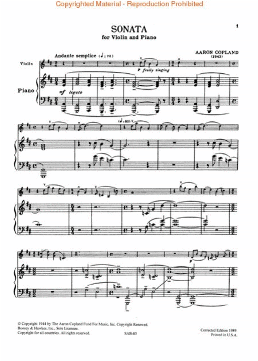 Sonata Violin Solo scores gallery preview page 2