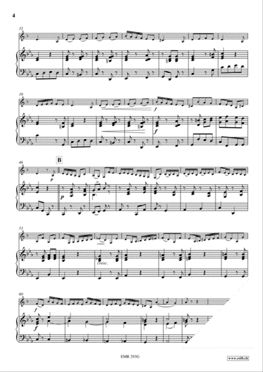 Andante & Allegro Spirituoso Bass Clarinet scores gallery preview page 4