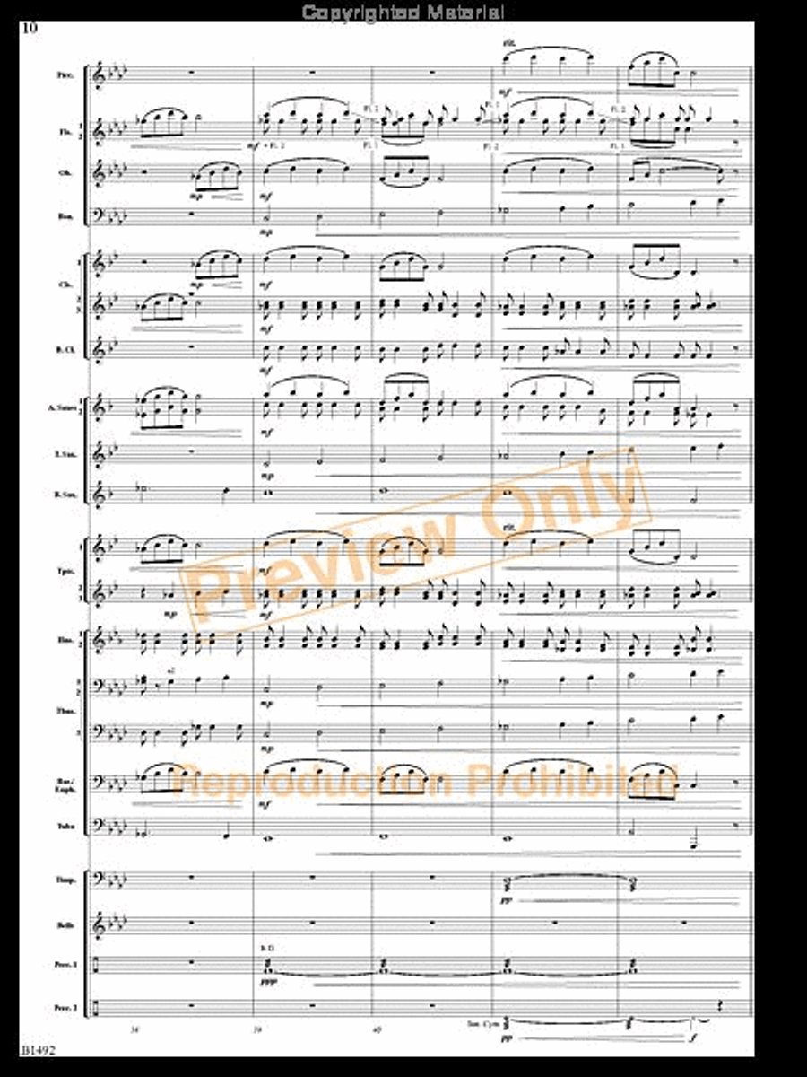 Remembering Yesterdays Concert Band scores gallery preview page 9