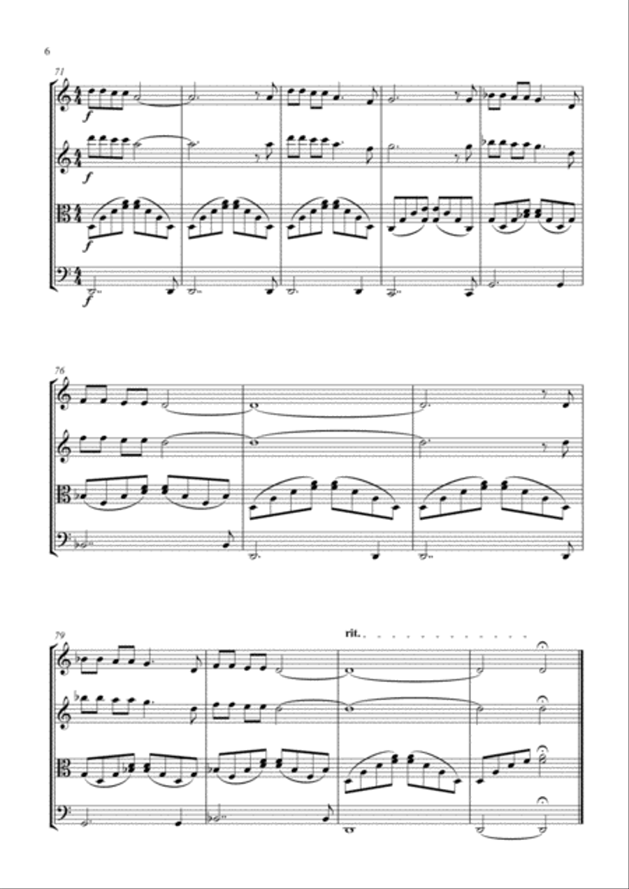 Walking In The Air Walking In The Air String Quartet scores gallery preview page 6