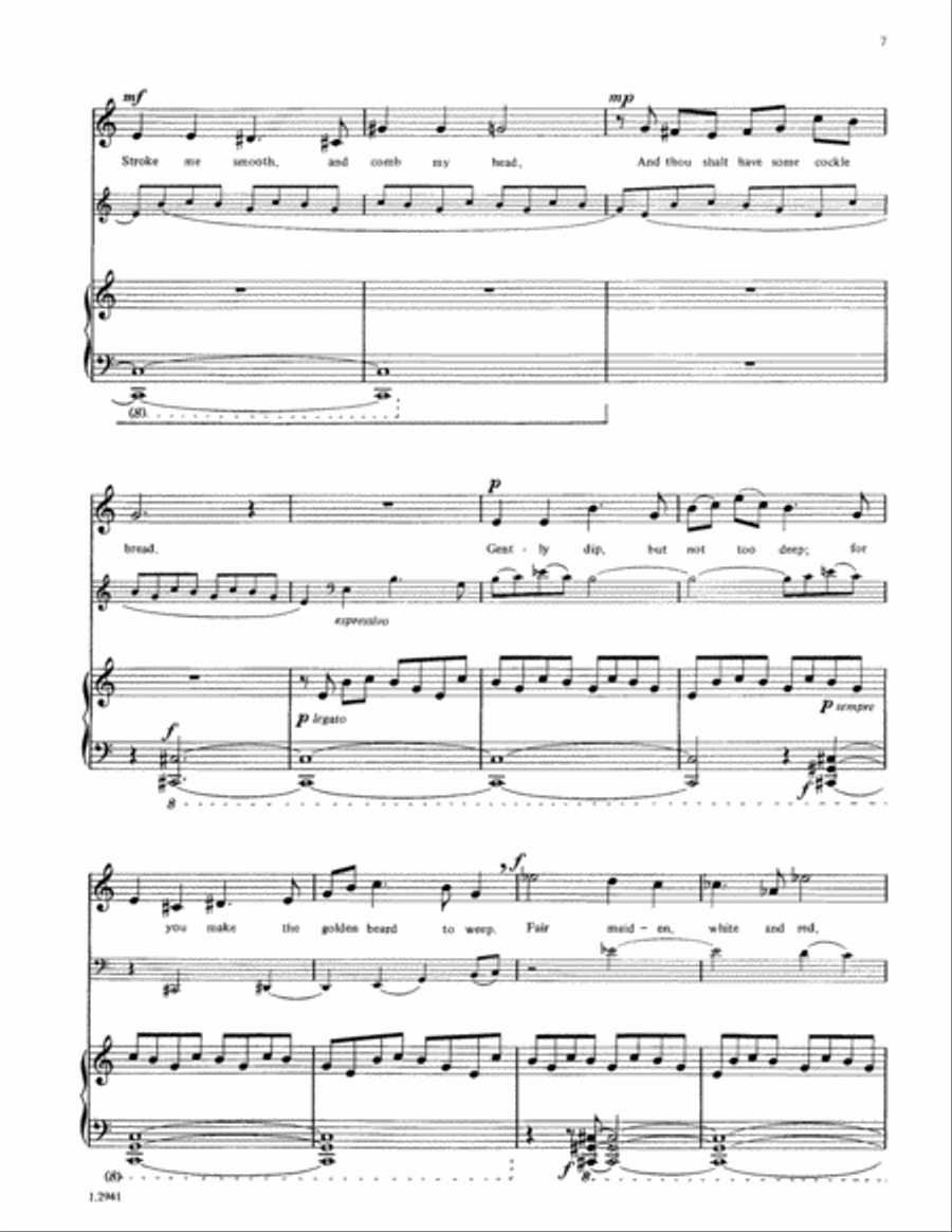 Four Songs Four Songs Bassoon scores gallery preview page 12