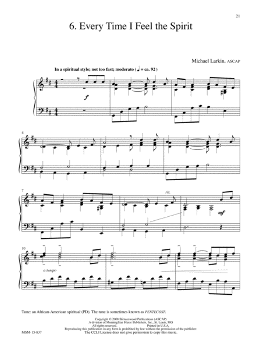 Hymn Meditations for the Church Year Piano Solo scores gallery preview page 8