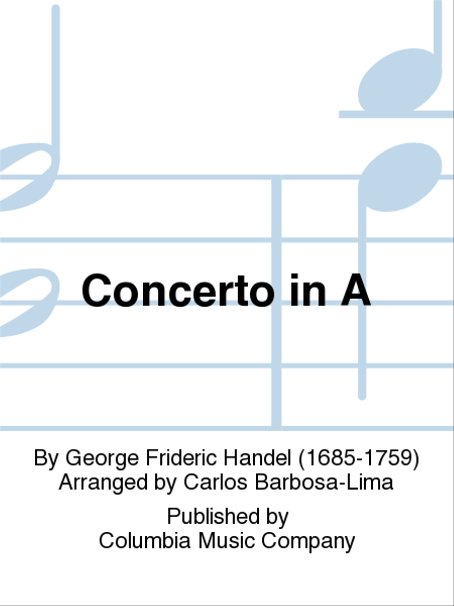 Concerto in A Concerto in A Chamber Music scores gallery preview page 1