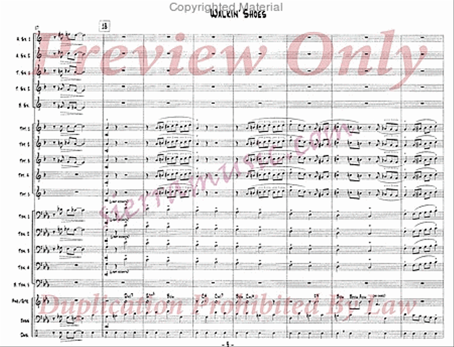 Walkin' Shoes Jazz Ensemble scores gallery preview page 4
