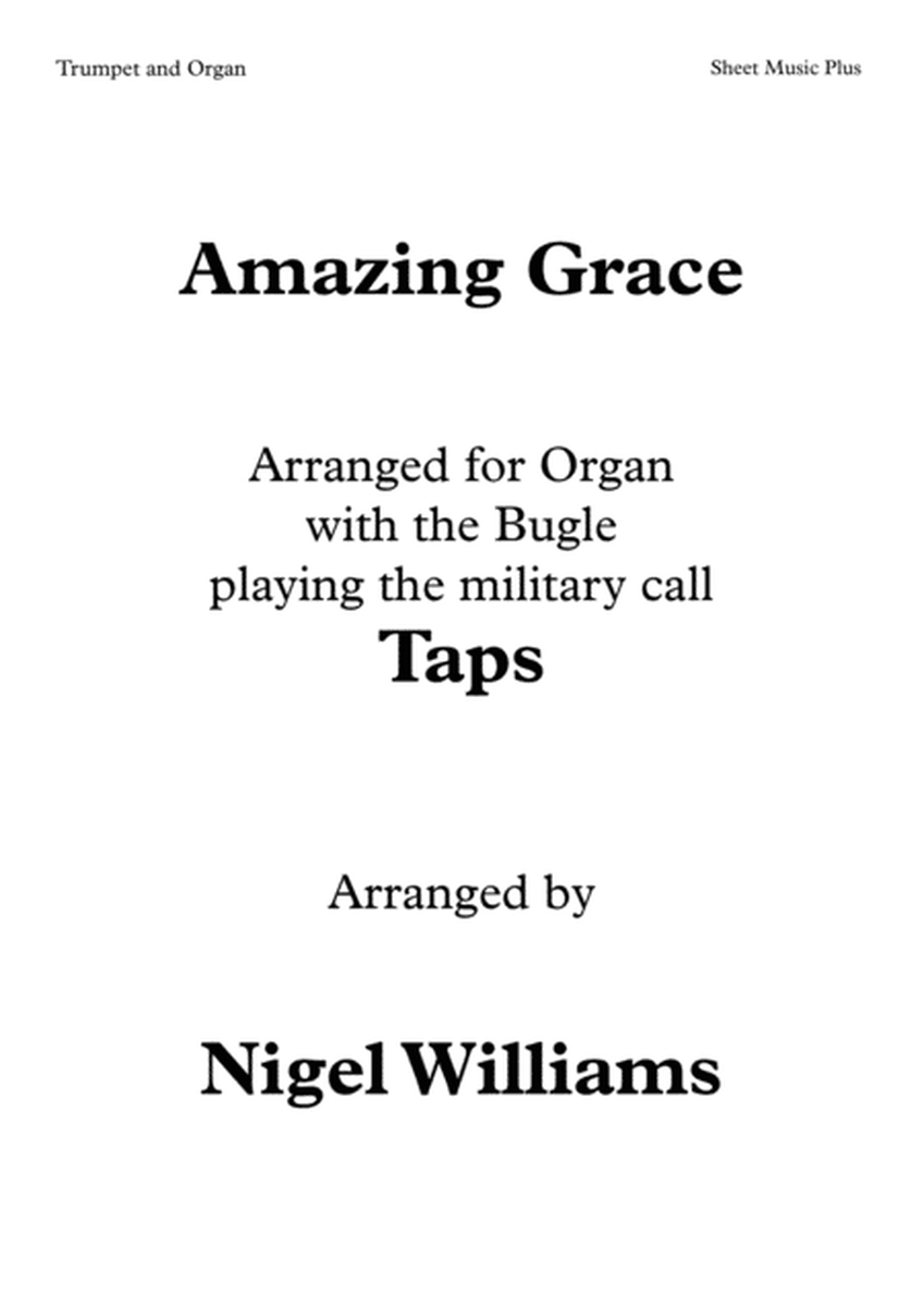 Amazing Grace, for Organ, with Taps (Military Bugle Call), for Trumpet (Bugle) image number null