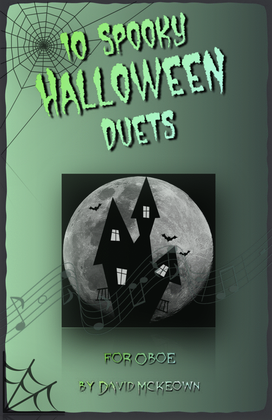 Book cover for 10 Spooky Halloween Duets for Oboe