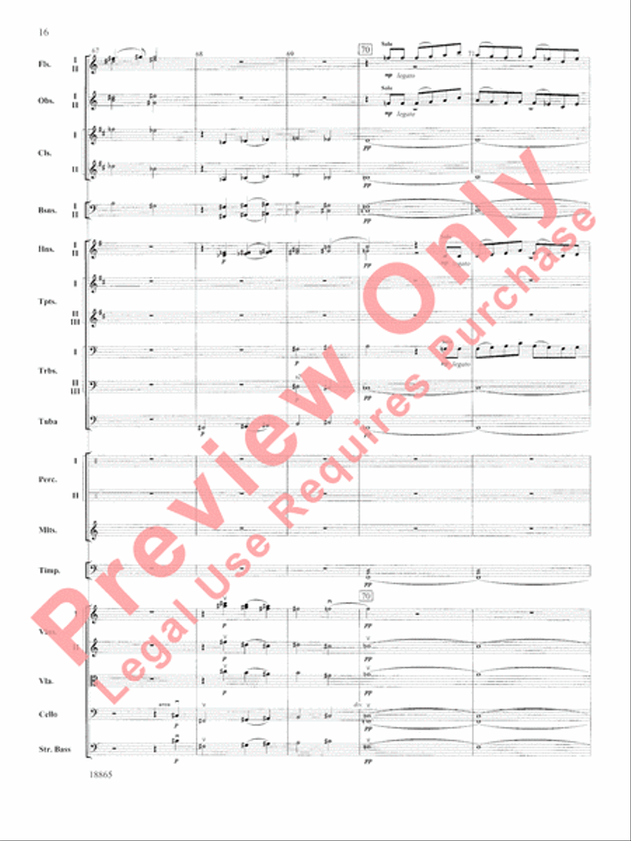 An American Rhapsody Full Orchestra scores gallery preview page 17