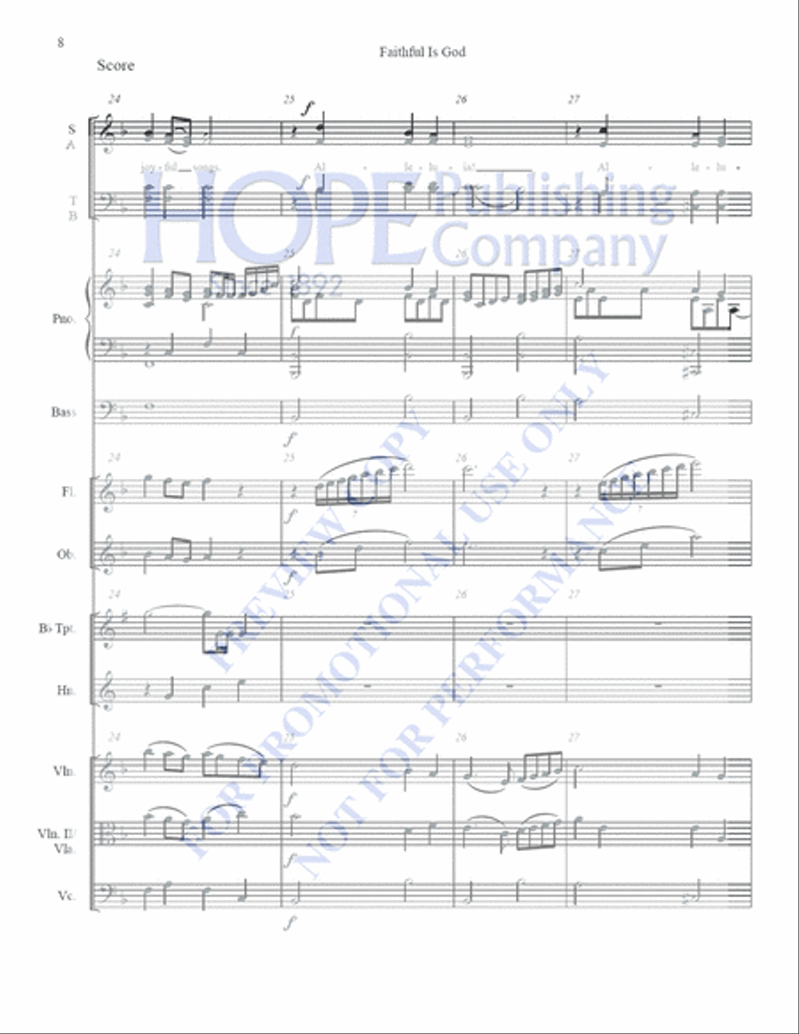 Faithful Is God Choir scores gallery preview page 8