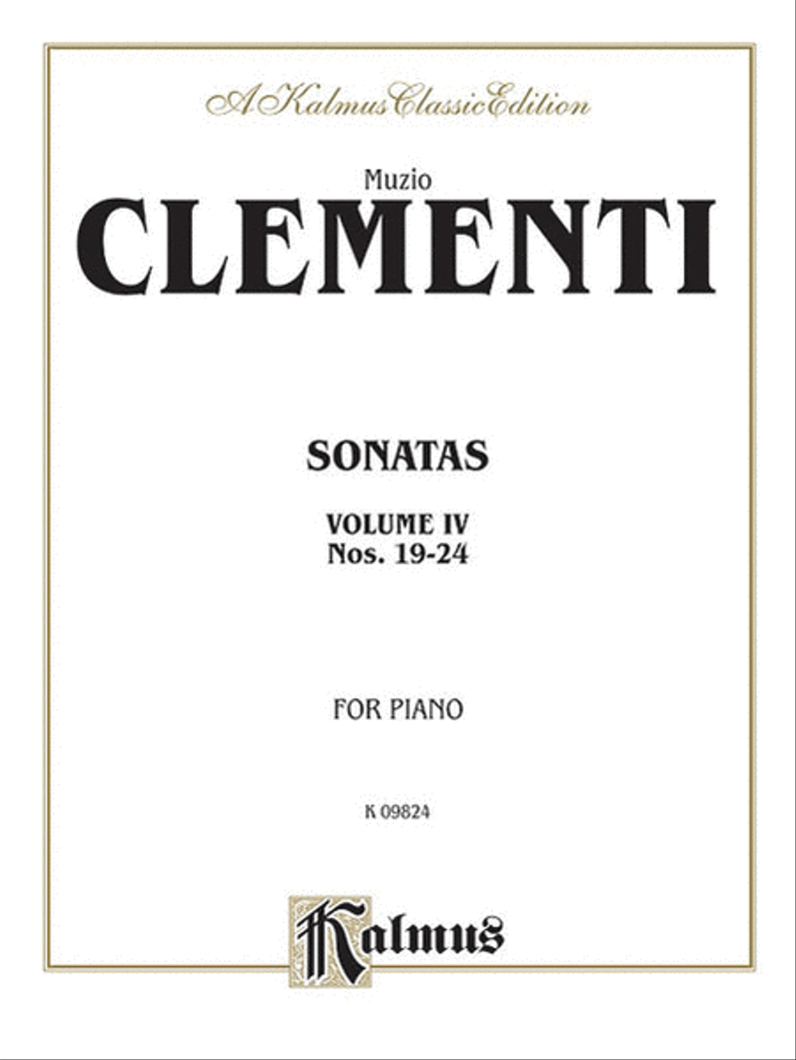 Piano Sonatas, Volume 4 Piano Sonatas, Volume 4 Piano Solo scores gallery preview page 1