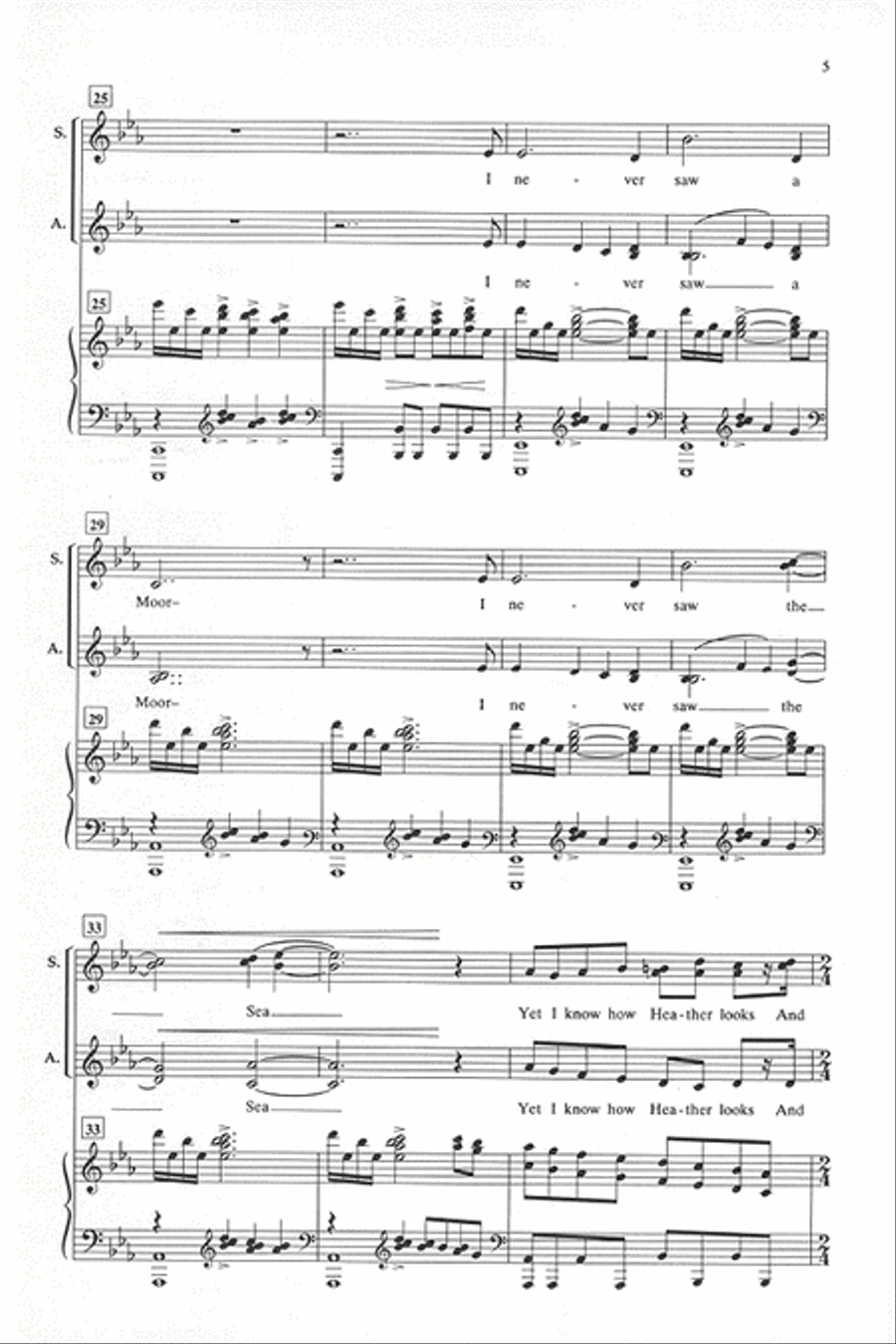 I Never Saw a Moor I Never Saw a Moor SSAA scores gallery preview page 4