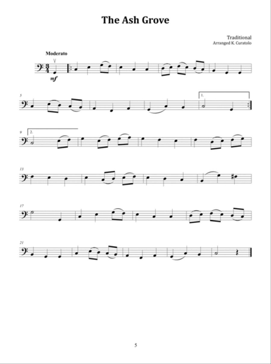 Wedding Music for Solo Cello Cello Solo scores gallery preview page 6