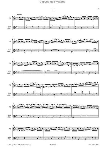 Divertimento fur Violine, Saxophon (oder Bratsche) und Kontrabass BoO 13