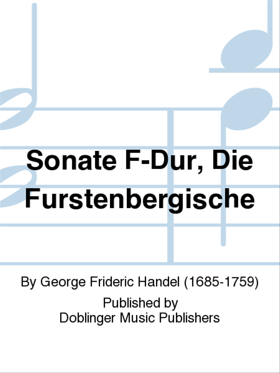 Sonate F-Dur, Die Furstenbergische Cello scores gallery preview page 1