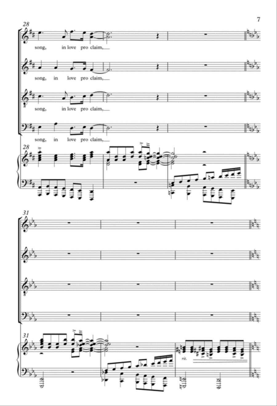 America the Beautiful 4-Part scores gallery preview page 6