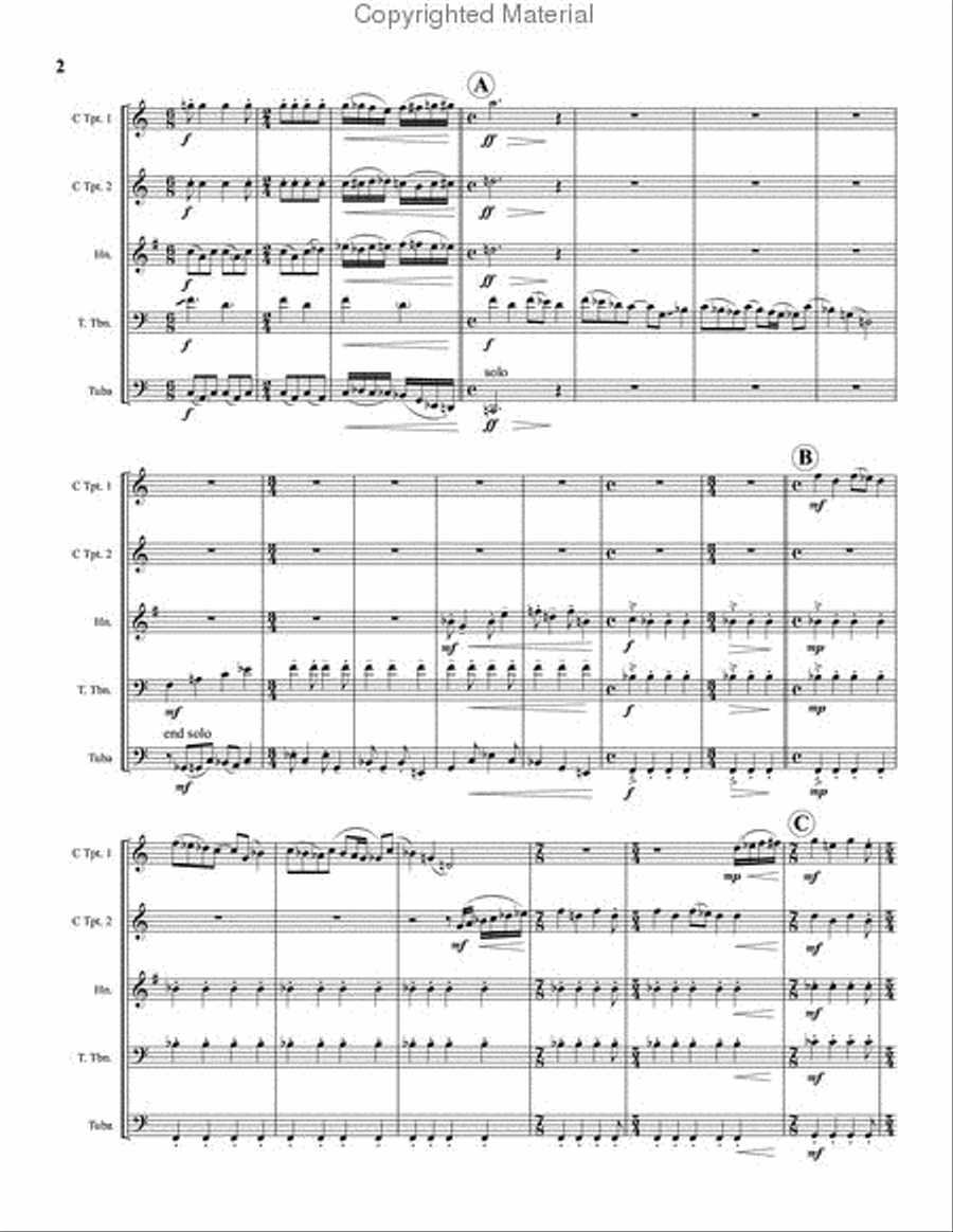 Road Rage Road Rage Brass Quintet scores gallery preview page 3