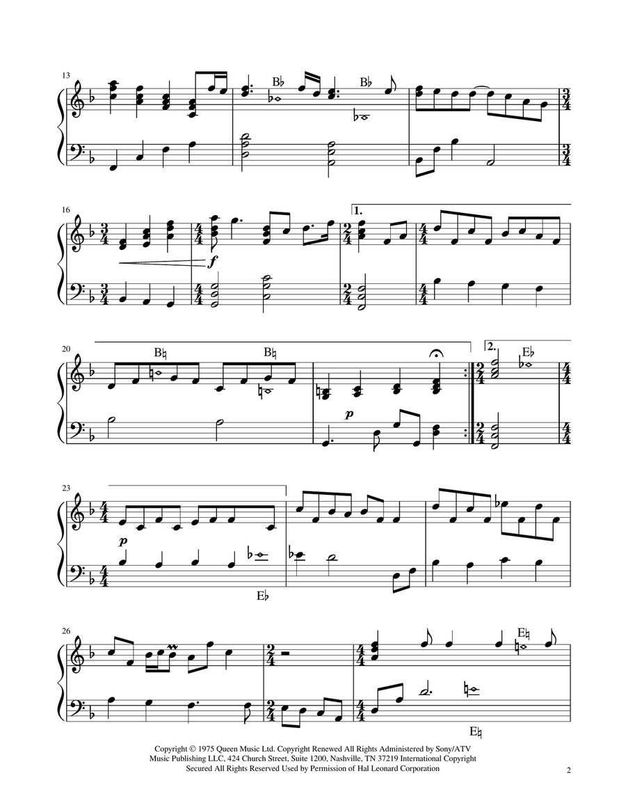 Love Of My Life Harp scores gallery preview page 3