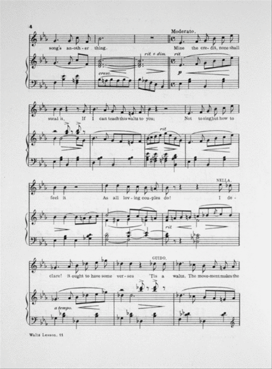 The Waltz Lesson. (Nella and Guido) Voice scores gallery preview page 3
