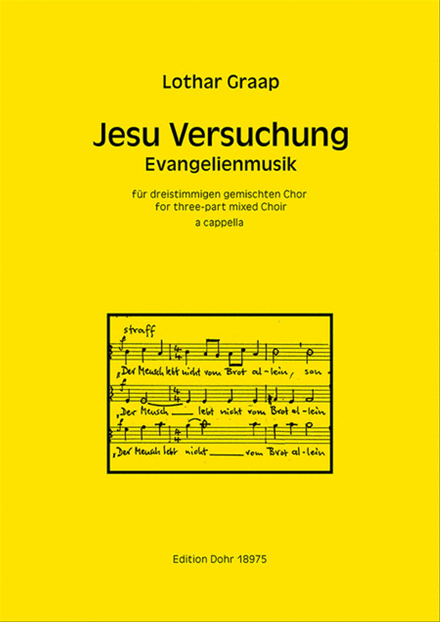 Jesu Versuchung für dreistimmigen gemischten Chor a cappella (1959/2018) -Evangelienmusik- 3-Part scores gallery preview page 1