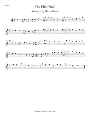 Book cover for The First Noel (Easy key of C) Flute