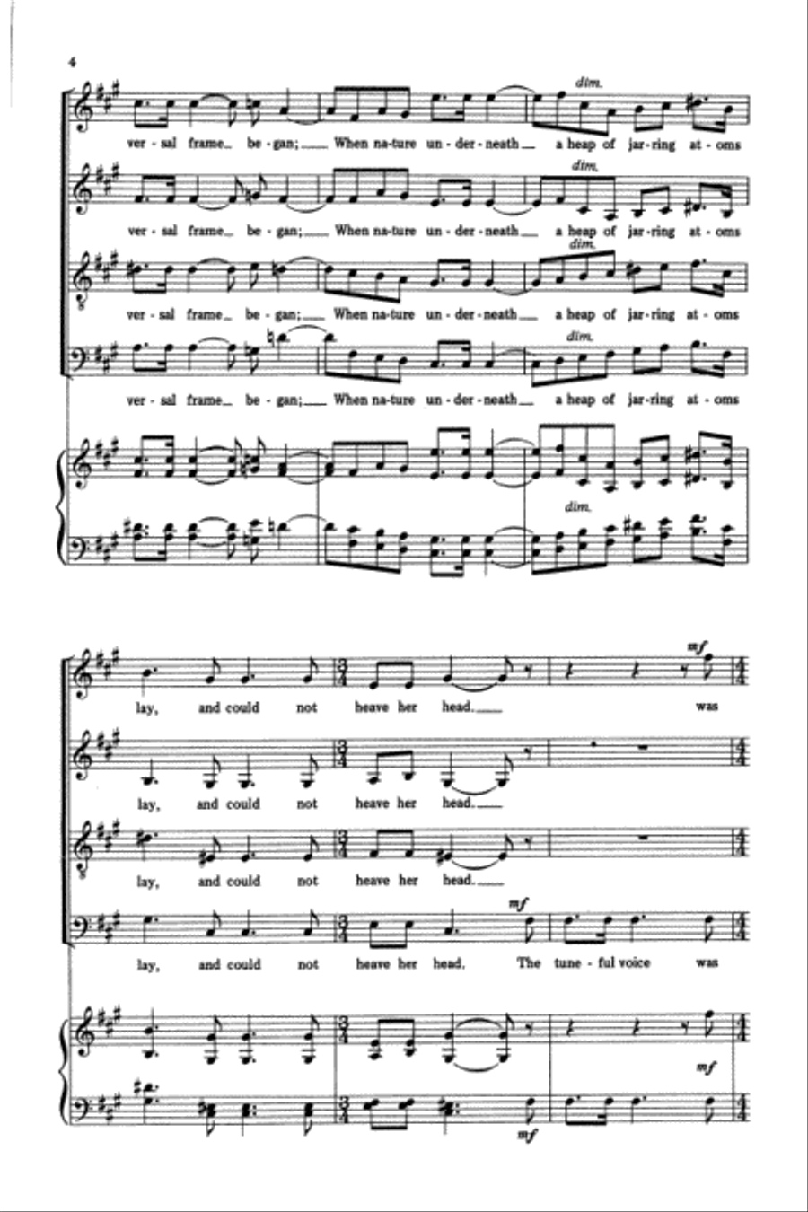 A Song for St. Cecilia's Day 4-Part scores gallery preview page 8