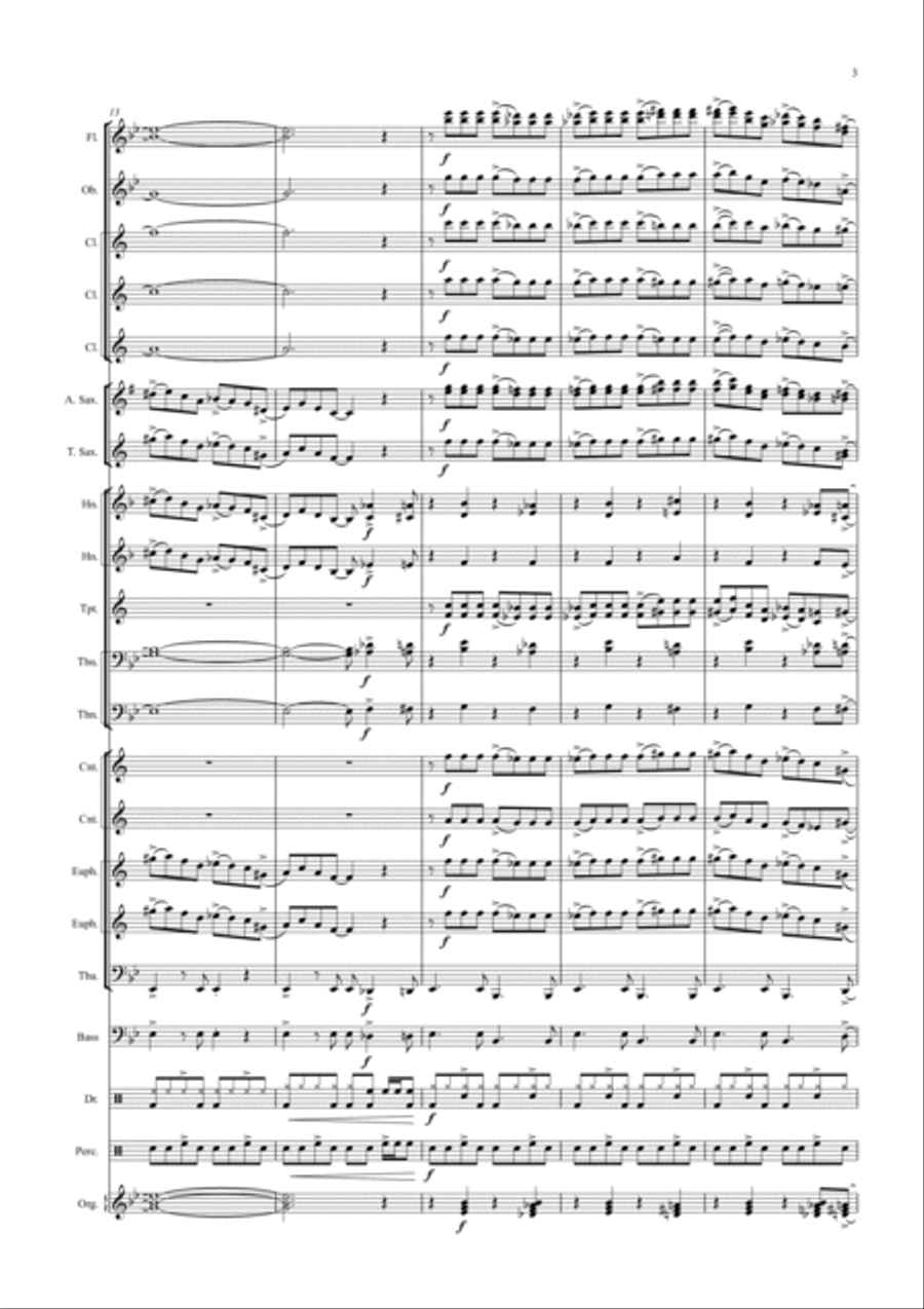 RHAPSODY IN BLUE Concert Band scores gallery preview page 3