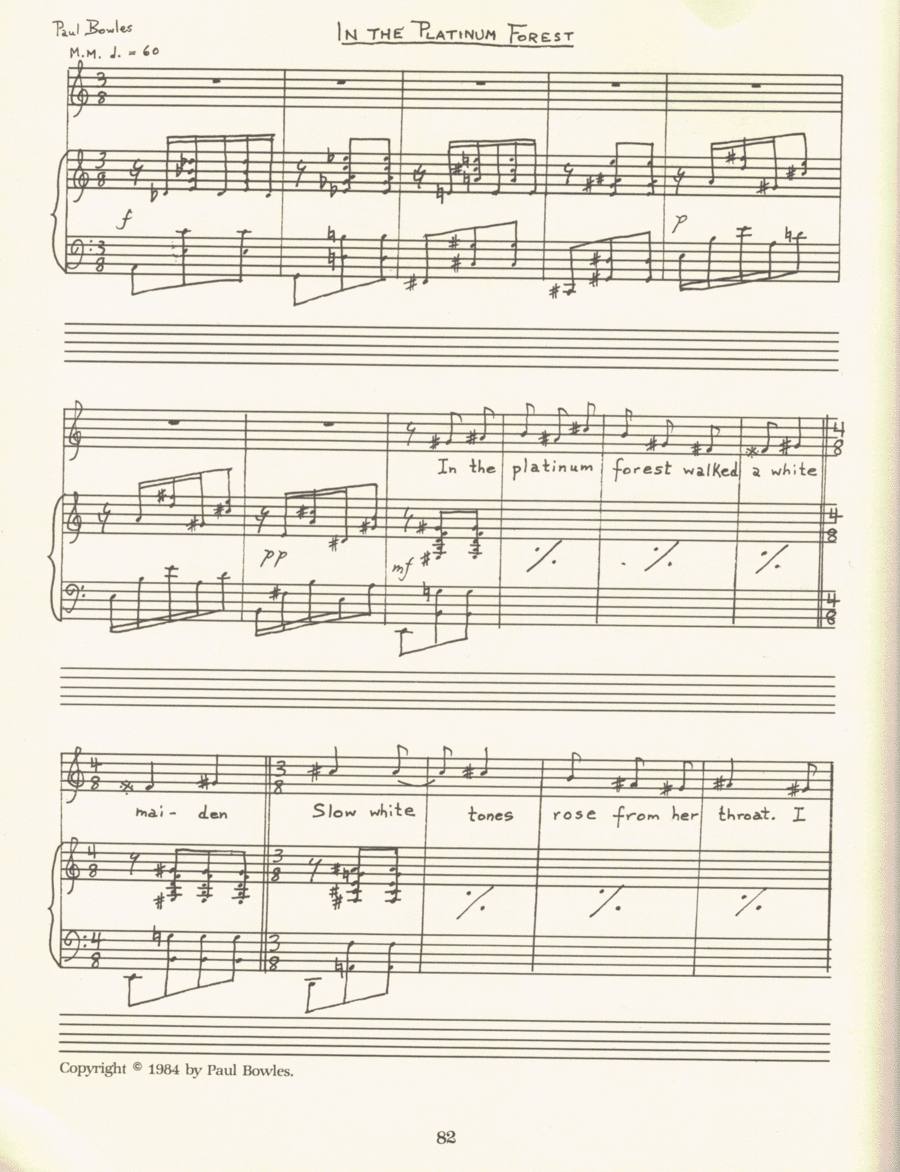 In The Platinum Forest Voice scores gallery preview page 1