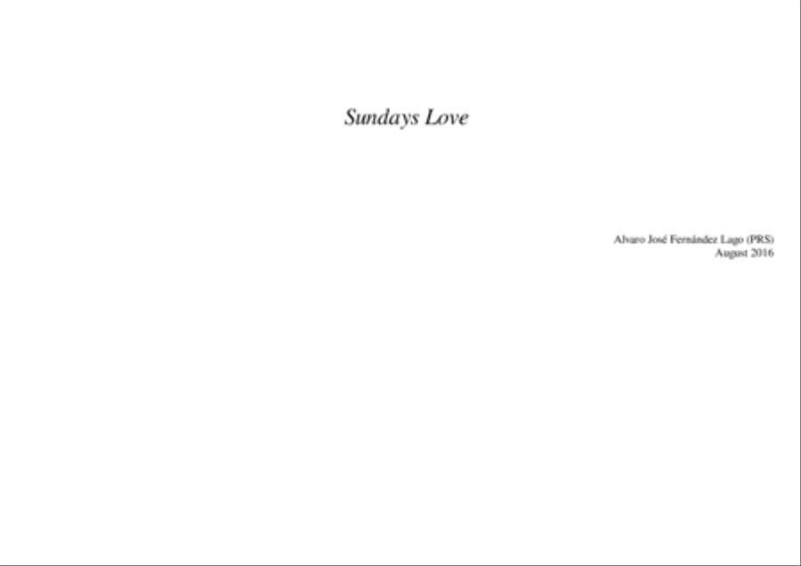 Sundays Love String Quartet scores gallery preview page 1