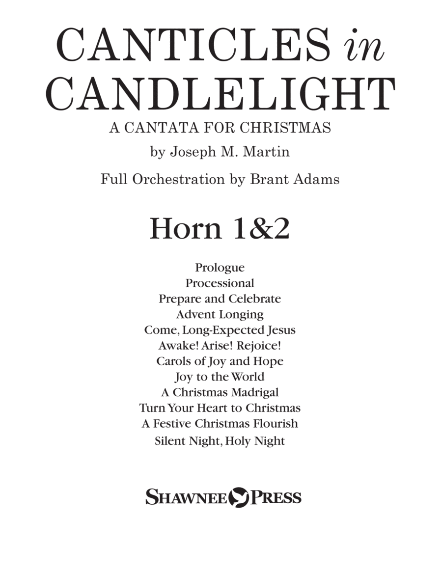 Canticles in Candlelight - F Horn 1,2