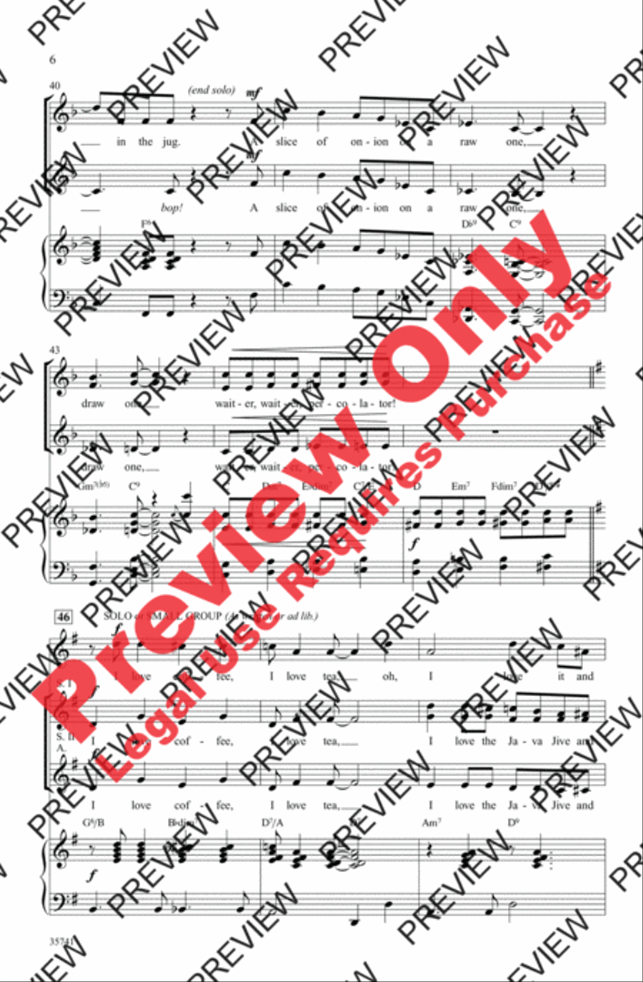 Java Jive Women's Choir scores gallery preview page 6