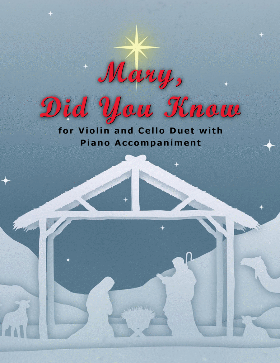 Mary, Did You Know? Piano Trio scores gallery preview page 1