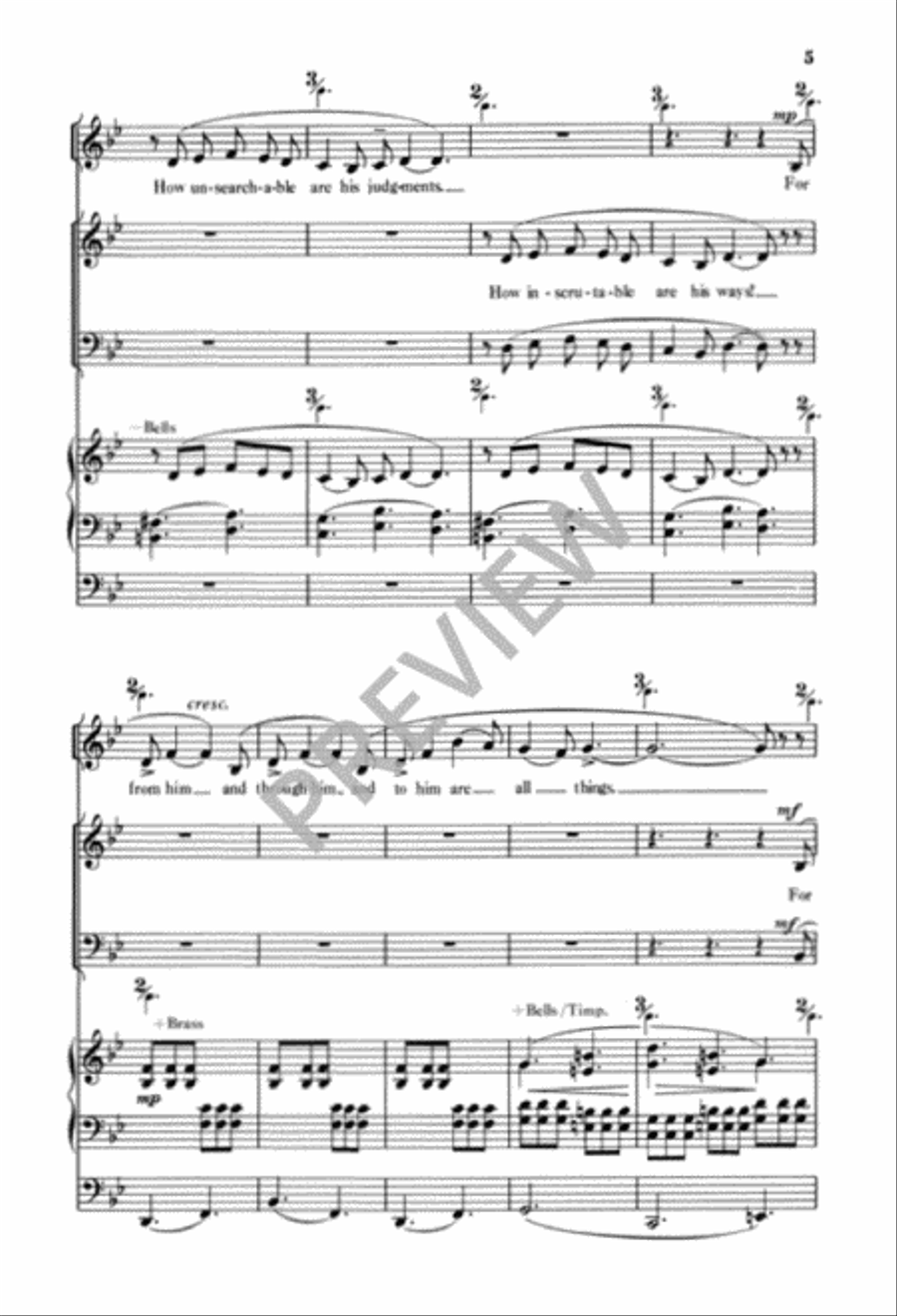 A Prayer for Us 4-Part scores gallery preview page 7