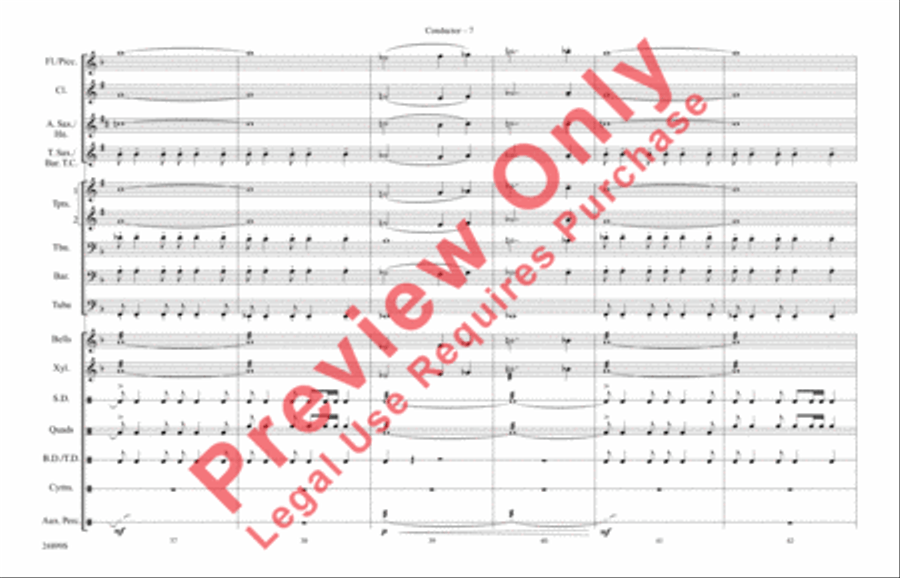 The Batman Theme (from Batman) Marching Band scores gallery preview page 8