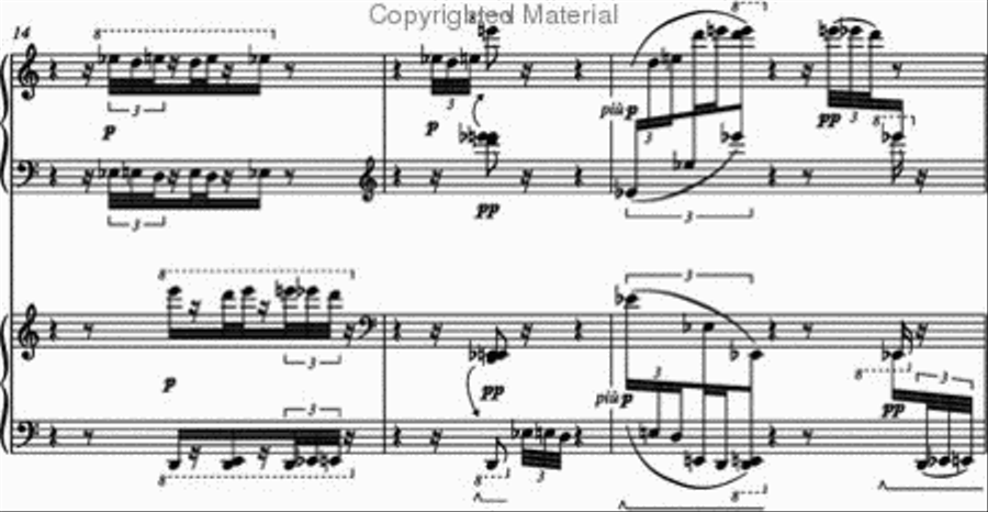 Touches Piano Duet scores gallery preview page 2