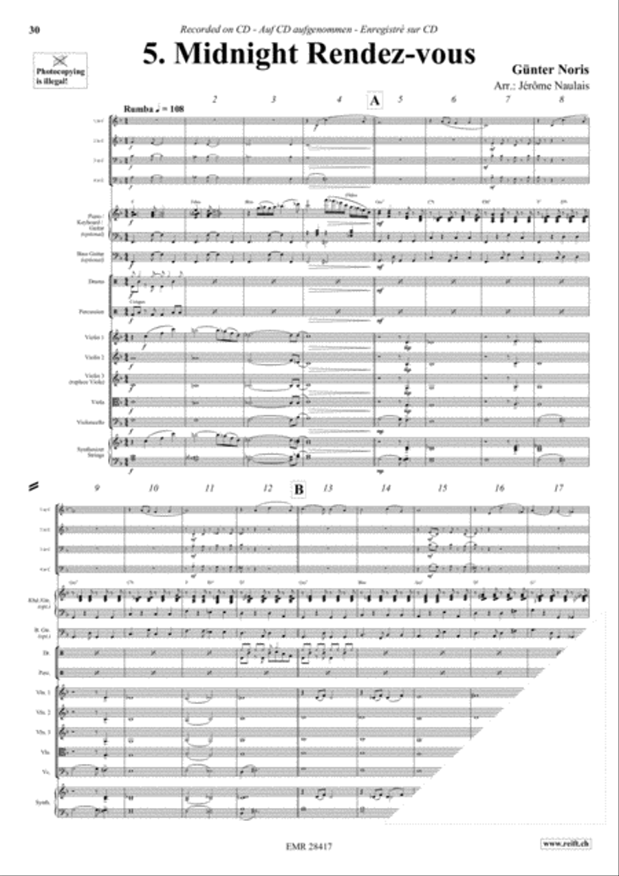 Let's Dance Volume 3 Brass Ensemble scores gallery preview page 7