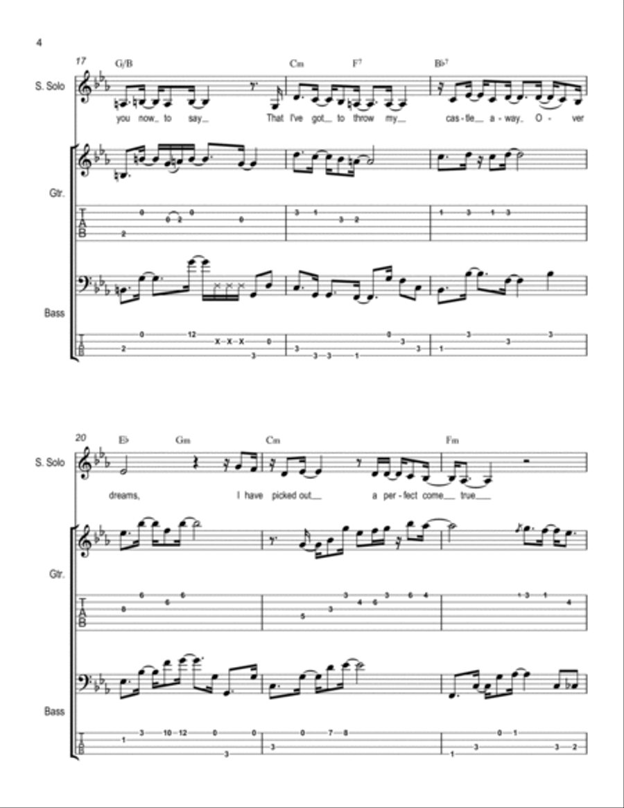 Overjoyed Piano, Vocal, Guitar scores gallery preview page 4