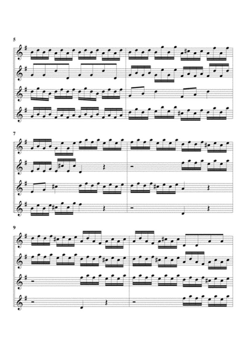 Concerto for 4 flutes (originally 4 violins), TWV 40 203