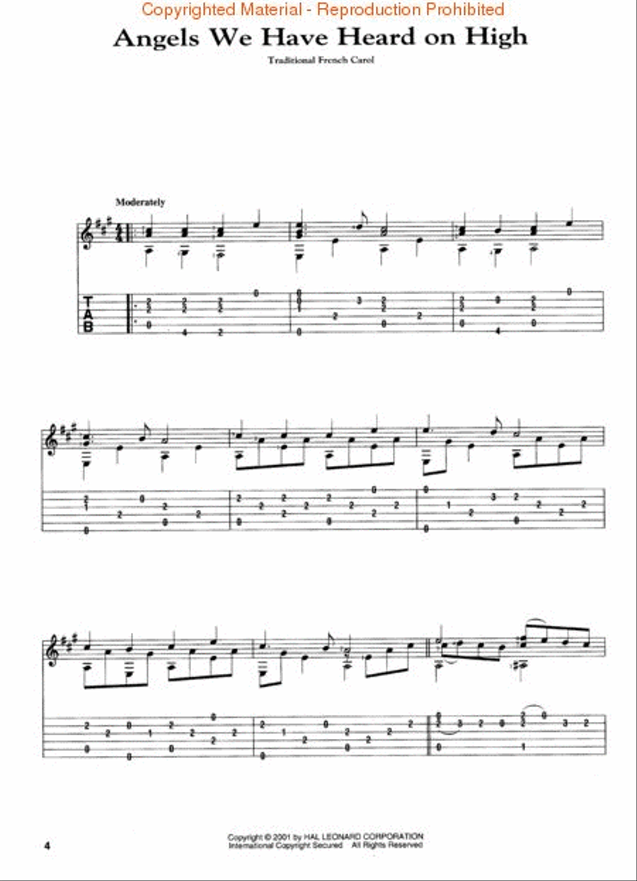 Classical Guitar Christmas Collection Acoustic Guitar scores gallery preview page 3