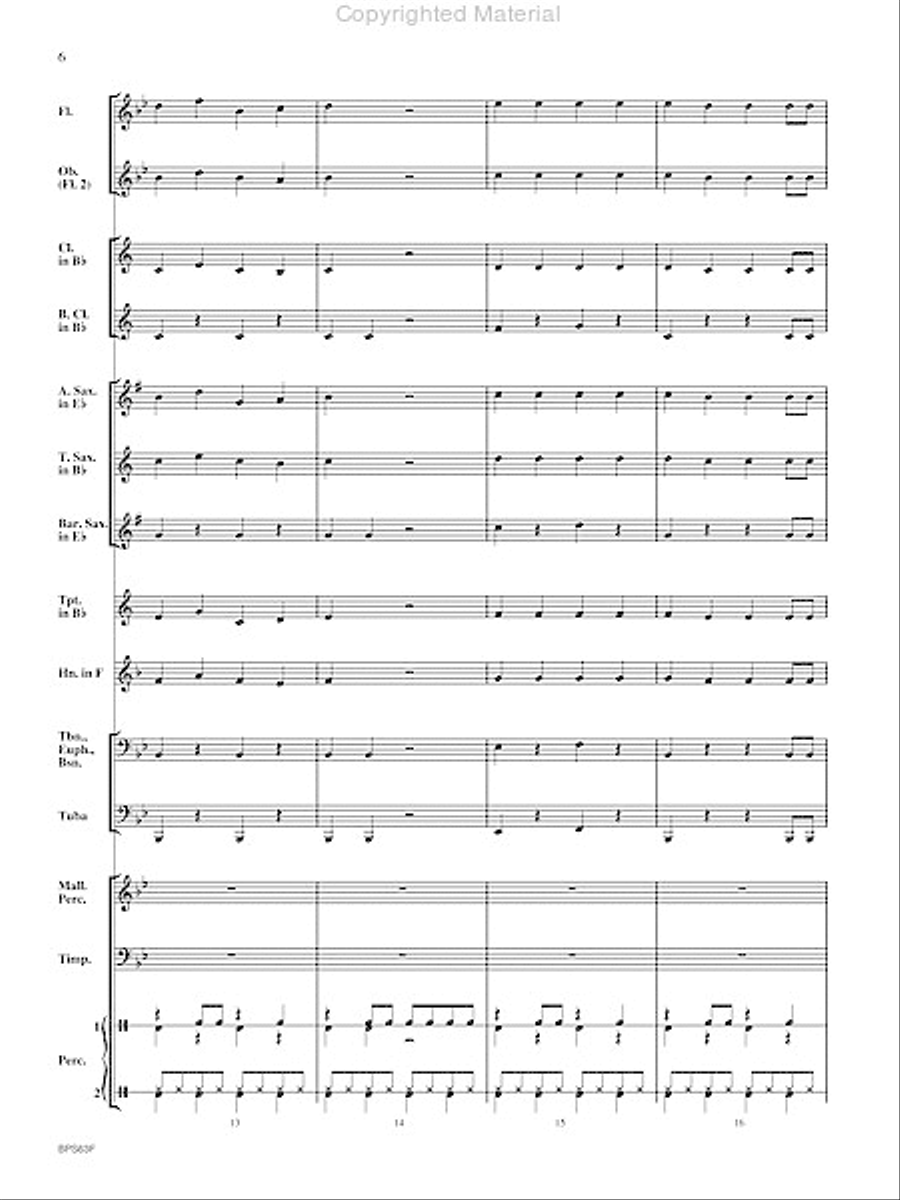 Rockin' Jingle Bells Concert Band scores gallery preview page 7