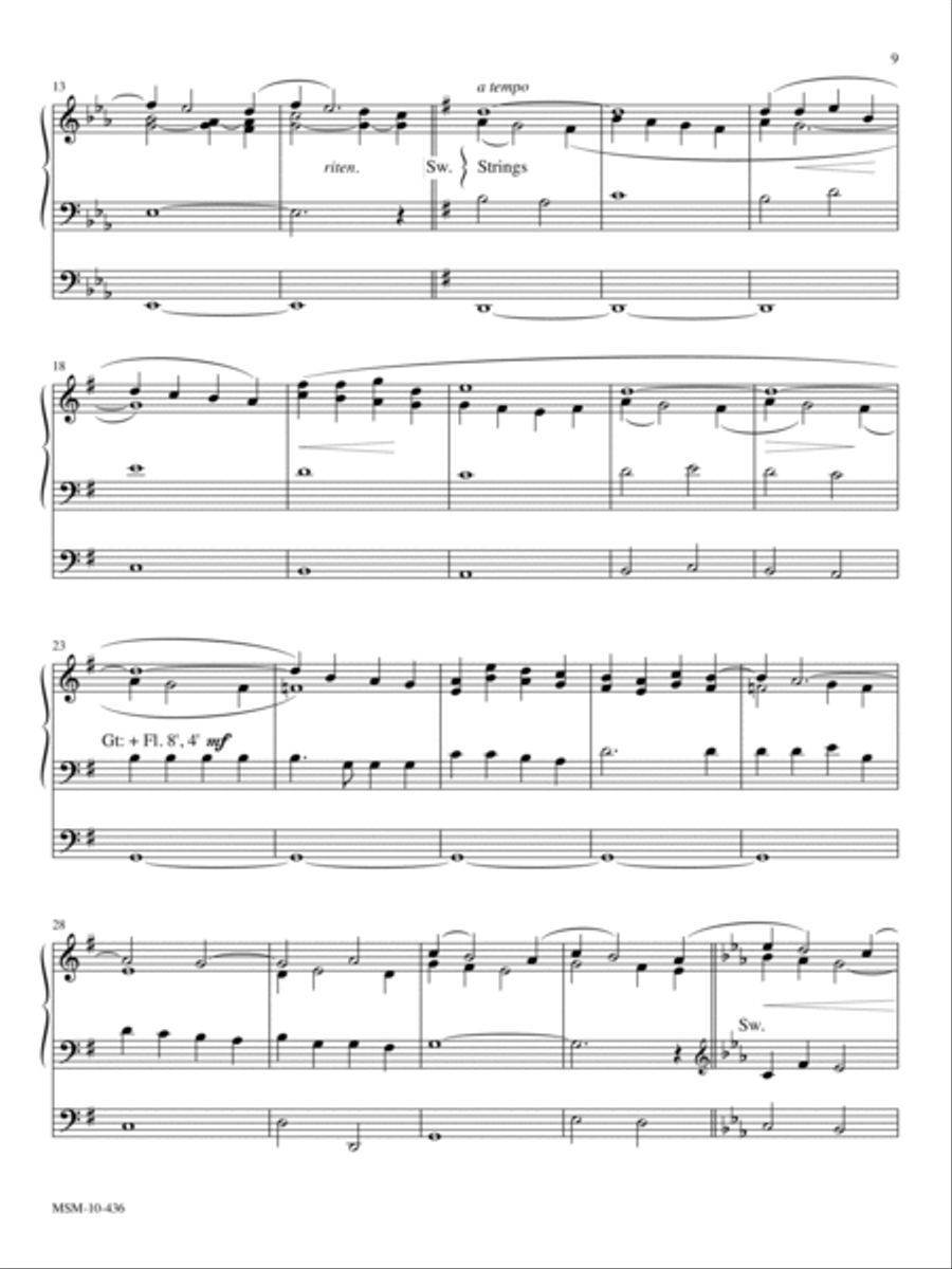 Prelude on There Is a Greean Hill Far Away Organ scores gallery preview page 2