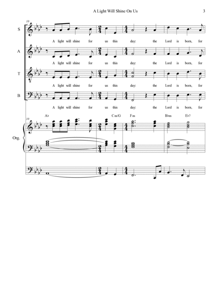A Light Will Shine On Us (SATB Alternate) image number null