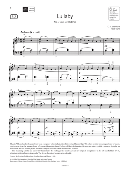 Lullaby (Grade 2, list B2, from the ABRSM Piano Syllabus 2023 & 2024)