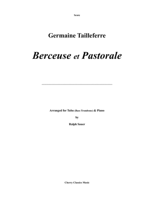 Berceuse et Pastorale for Tuba or Bass Trombone and Piano