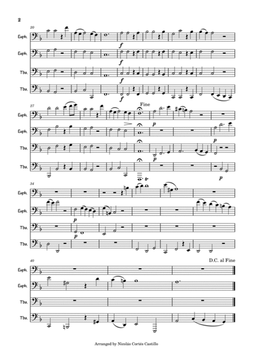 Handel - Lascia ch'io pianga - Tuba Quartet image number null